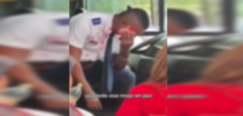 Video: Un pasajero atacó con una botella a un conductor del MÍO