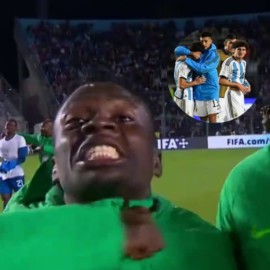 Nigerianos se burlaron de la eliminación de Argentina con polémico gesto