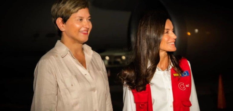 La reina Letizia de España llegó a Cali: Esto hará durante su estadía en el país