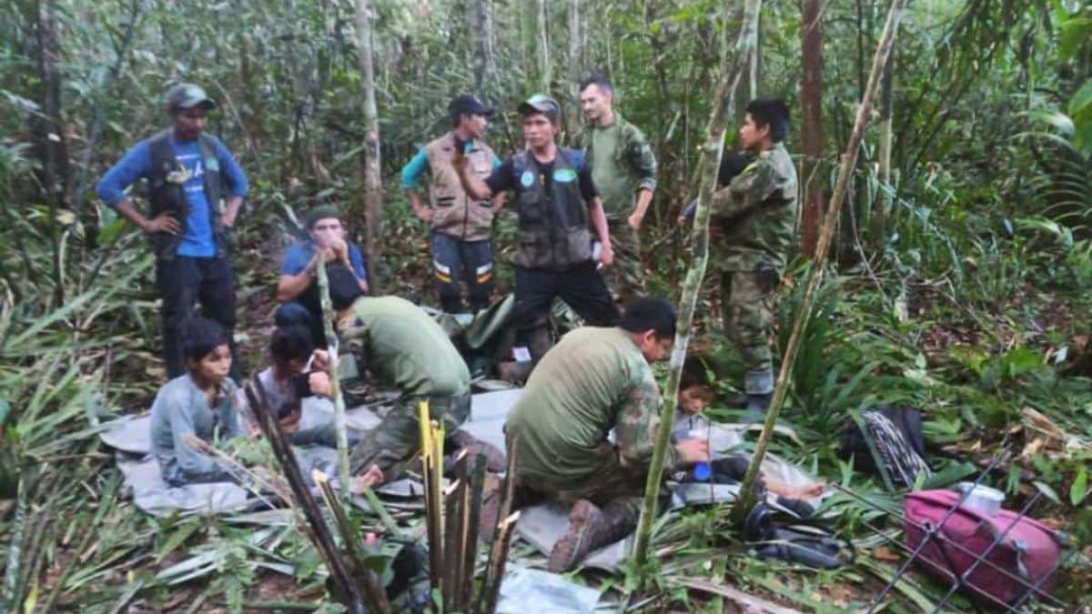 Menores hallados en la selva del Guaviare serán trasladados al Hospital Militar