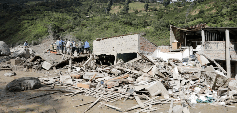 Gobierno reubicará a familias afectadas por la avalancha en Quetame