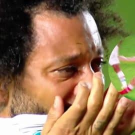Terribles imágenes: Marcelo lesiona a un rival en Copa Libertadores