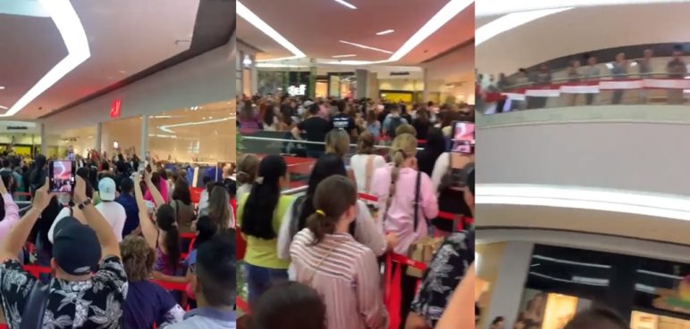 Video: Interminables filas en la inauguración de tienda de ropa