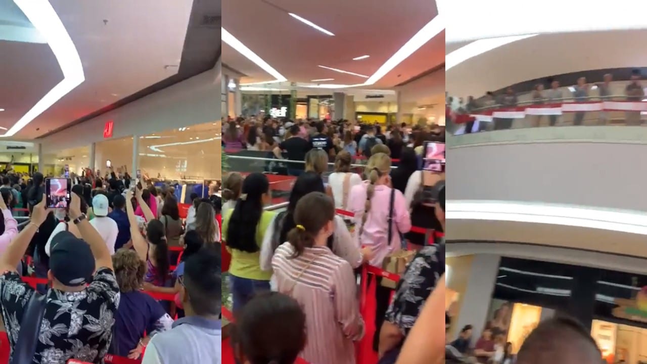 Video: Interminables filas en la inauguración de tienda de ropa