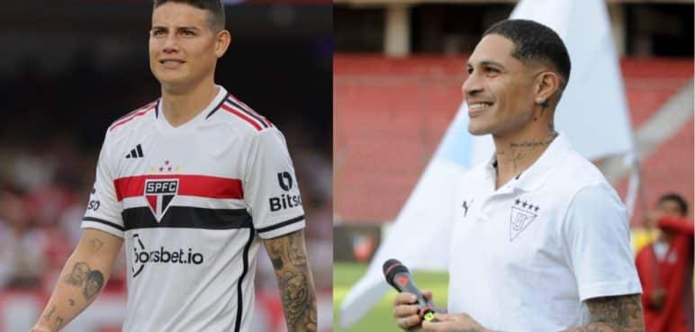 Guerrero vs. James: El duelo por llevar a sus clubes a semifinales de Sudamericana