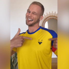 "Ya no lloro, ahora facturo": Influencer alemán lanzó su versión de la camiseta de Colombia