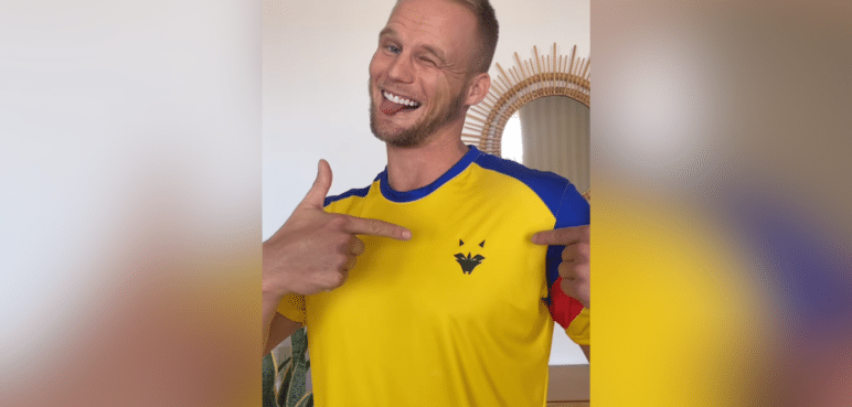 "Ya no lloro, ahora facturo": Influencer alemán lanzó su versión de la camiseta de Colombia