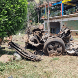 Así quedó el colegio de Potrerito tras atentado de 'carro bomba' en Jamundí