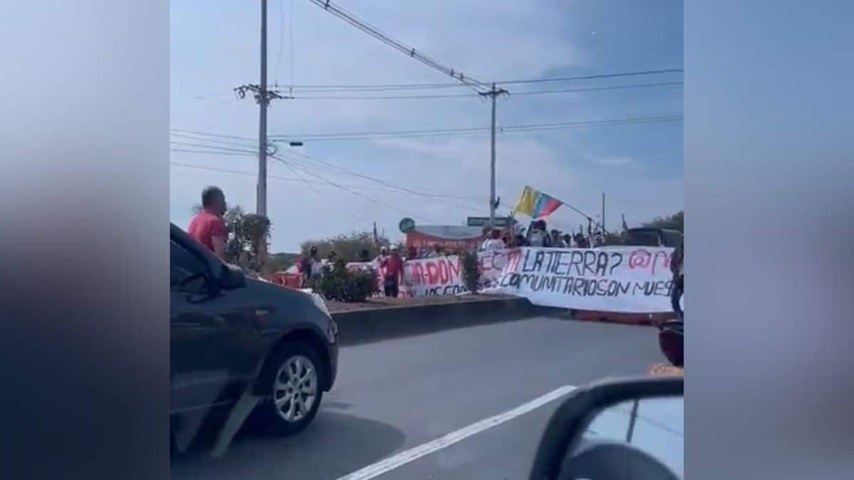 ¡Atención! Reportan bloqueos en la vía Cali-Jamundí por comunidades indígenas