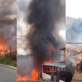 Video: Bomberos controlan gran incendio registrado en la comuna 7 de Popayán