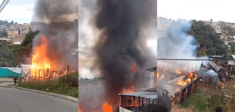 Video: Bomberos controlan gran incendio registrado en la comuna 7 de Popayán