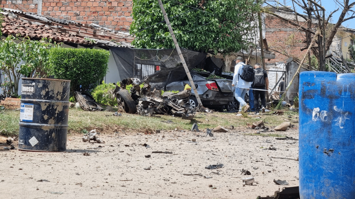 Así quedó el colegio de Potrerito tras atentado de 'carro bomba' en Jamundí
