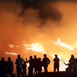 Video: Habitantes del norte de Cali apoyan labores para apagar gran incendio forestal