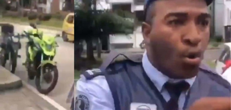 "Lo subo a la grúa": Agente inmovilizó la moto 'mal parqueada' de un policía