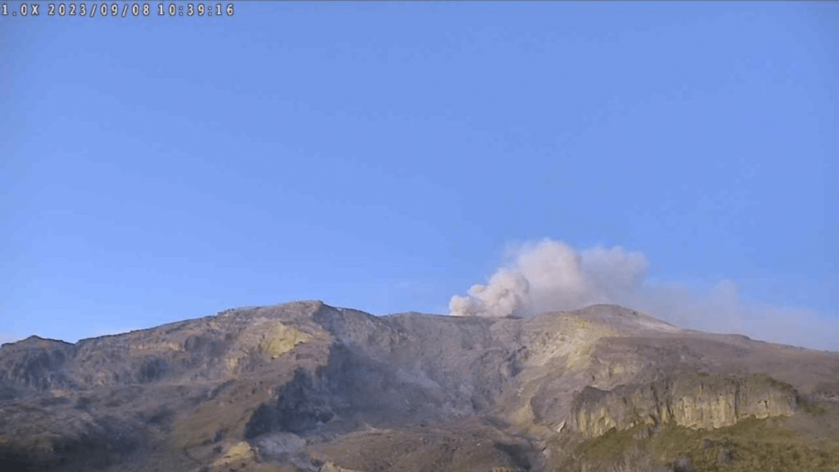 Video: Reportan expulsión de ceniza y sismos en el Volcán Nevado del Ruiz