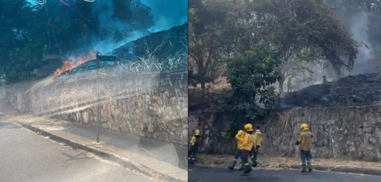 Reportan incendio forestal en Juanambú: Bomberos hacen presencia