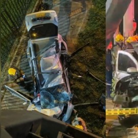 Video: Grave accidente de tránsito en el sur de Cali. Vehículo chocó con un puente