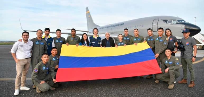 Avión de la FAC con ayuda humanitaria de Colombia para Palestina llegó a Egipto