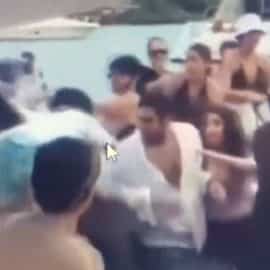 Video: Un grupo de turistas protagonizó una fuerte pelea en Cartagena