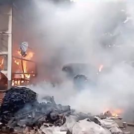 Video: Una persona habría resultado lesionada tras incendio en la vía Cali - Palmira