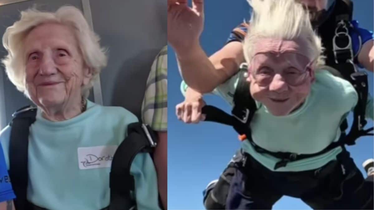 Murió la 'abuelita paracaidista': la persona más longeva en saltar entre las nubes