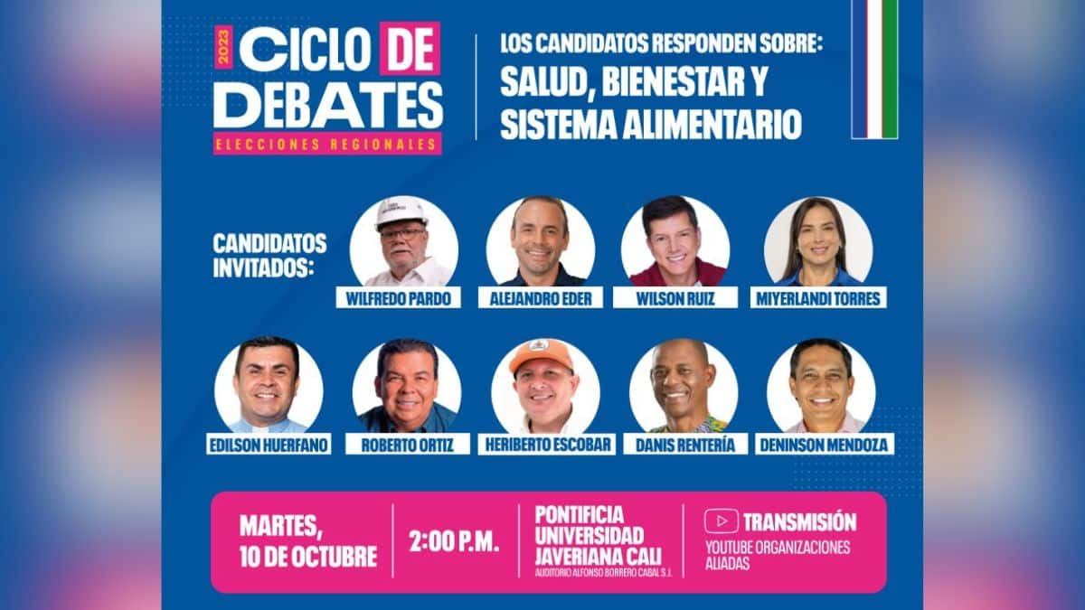 Salud, bienestar y problemas de hambre: candidatos a la alcaldía de Cali debatirán