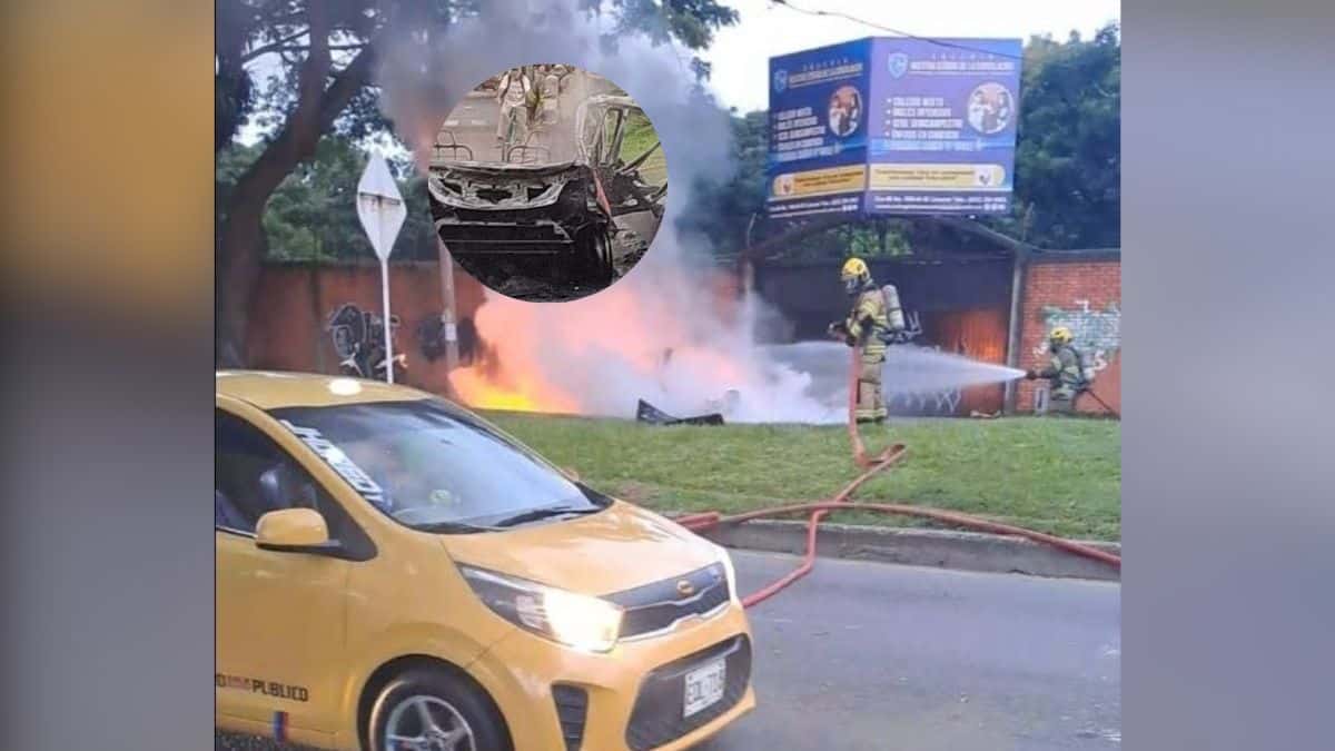 Taxi explotó en el Sur de Cali: Autoridades esclarecen lo ocurrido