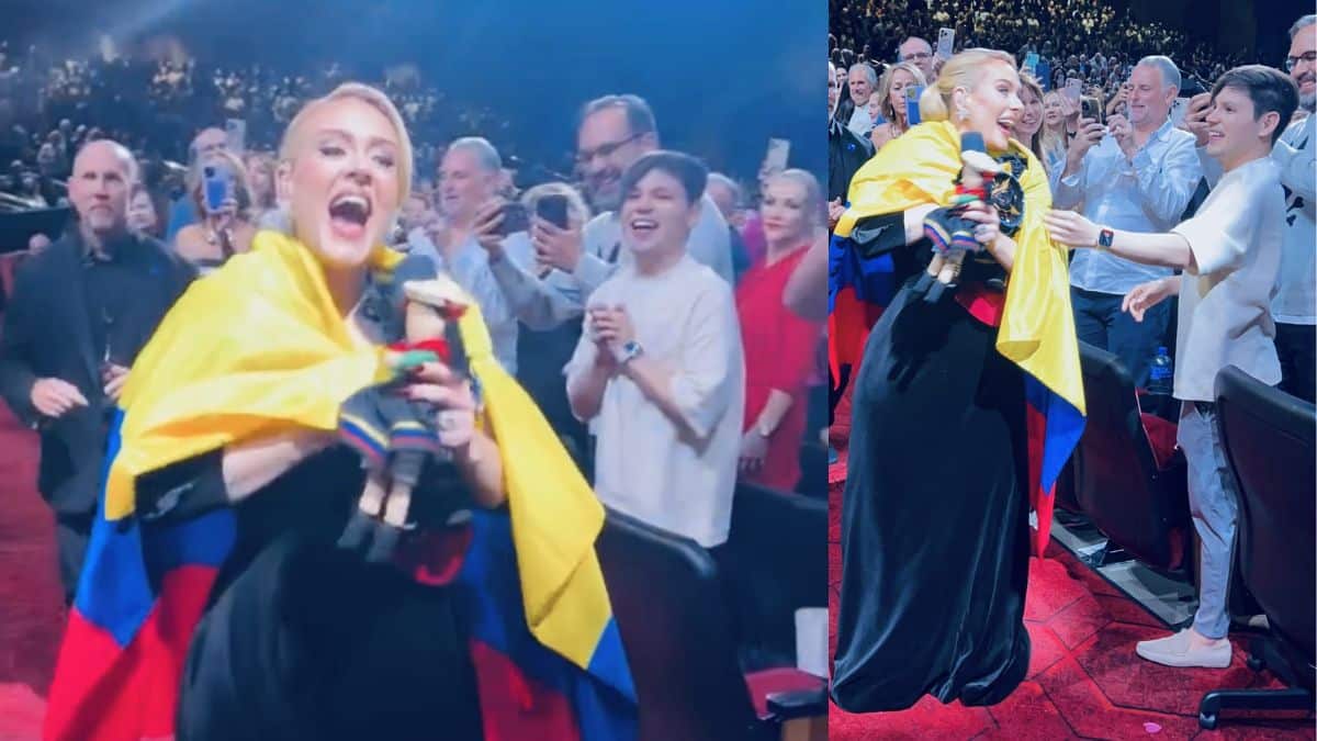 ¡Viva Colombia! Adele lució nuestra bandera en pleno concierto