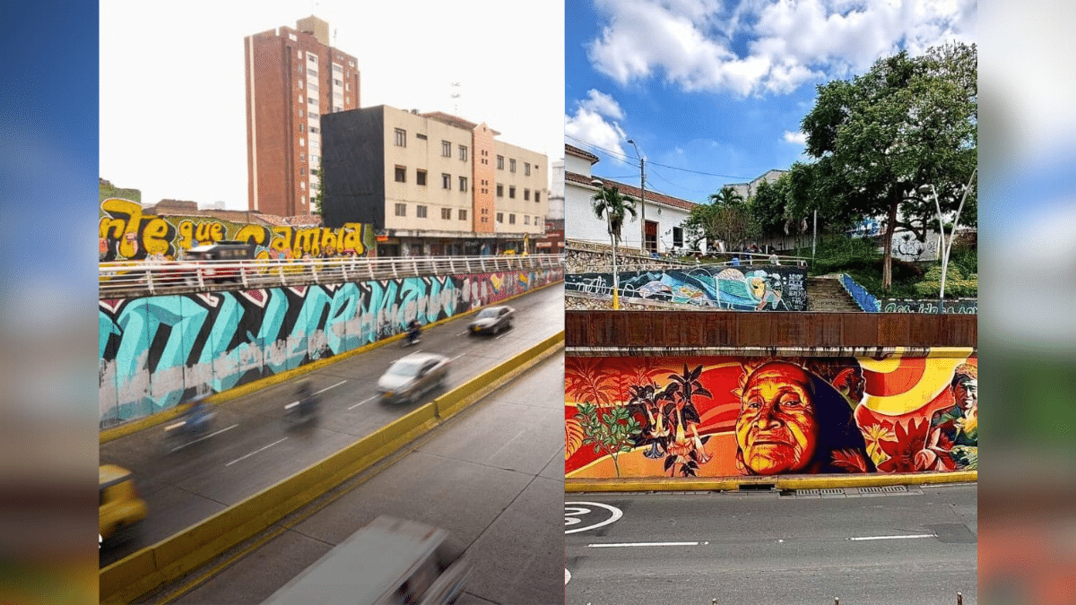 Murales del Túnel Mundialista dividen la opinión de los caleños: ¿Usted qué piensa?