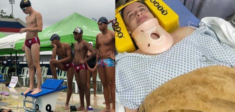 Joven deportista fue operado tras accidente en México: Su pronóstico es reservado