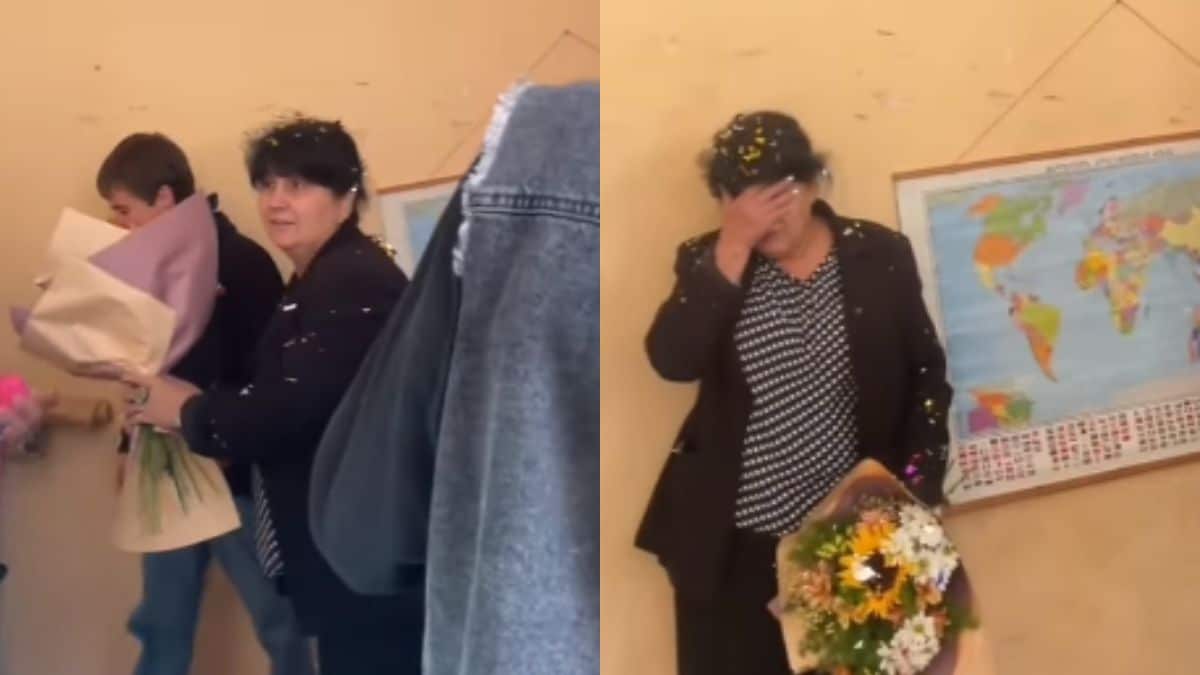 En video: Alumnos fingen pelea para sorprender a su profesora por su cumpleaños