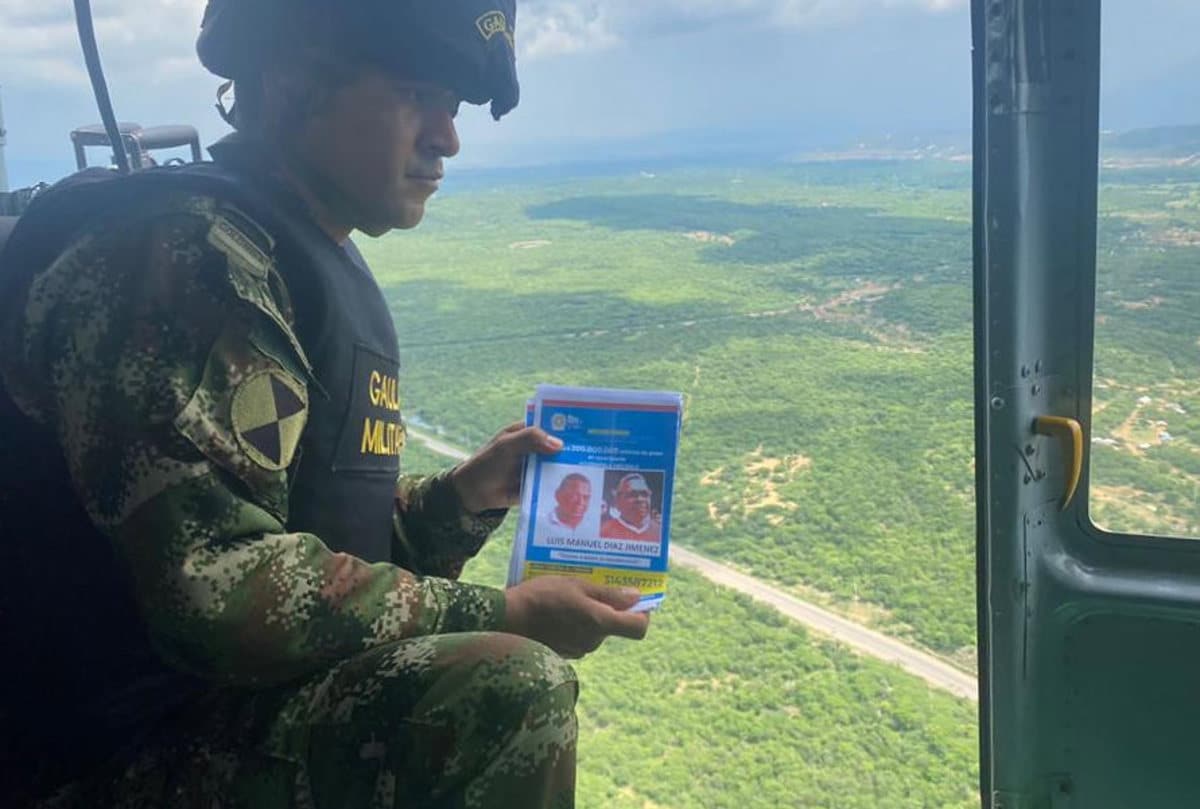 Militares refuerzan operación de búsqueda del padre de Luis Díaz