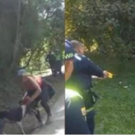 Capturan a una mujer que le ordenó a su perro atacar a un Policía
