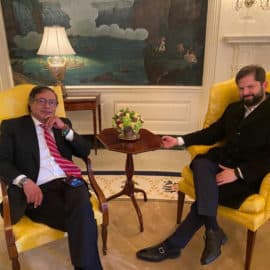 Presidente de Colombia y Chile se reunen en la Casa Blanca previo a la cumbre APEP