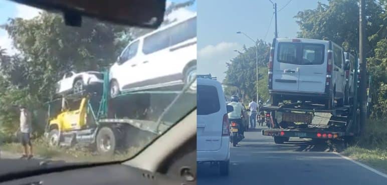Video: Un vehículo tipo 'niñera' se accidentó en la vía Cali – Jamundí