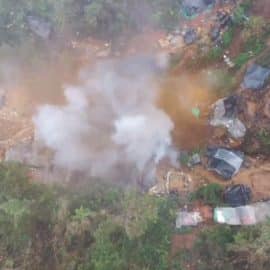 Operativos contra la minería ilegal: Destruyen campamentos en los Farallones de Cali