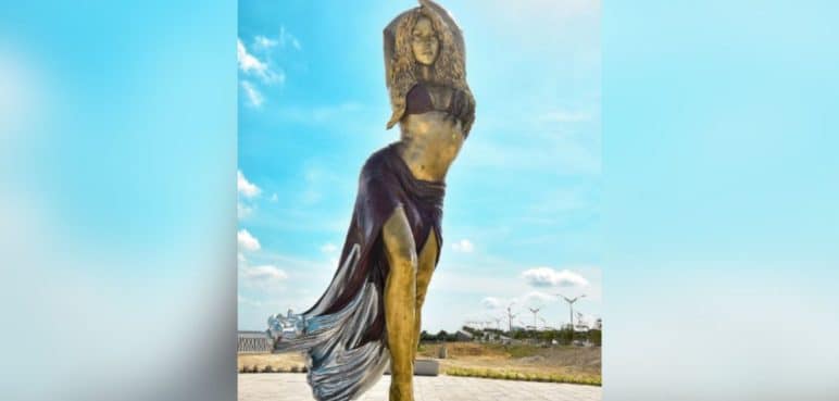 "En Barranquilla se baila así": Revelan estatua que rinde tributo a Shakira