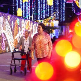'Madrugándole al alumbrado': Familias caleñas disfrutan de las luces navideñas