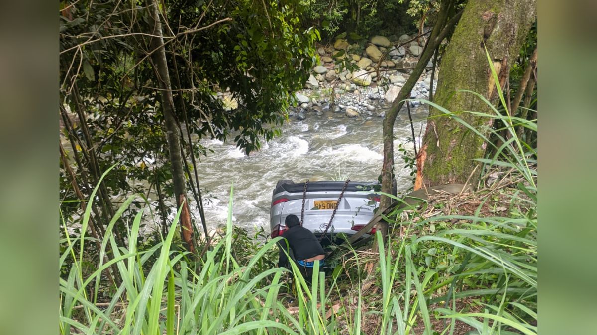 Video: Un vehículo cayó al río Pance en el sector de La Vorágine, Cali