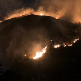 ¡Atención! Se registra un incendio forestal en Pilas del Cabuyal, sector Club de Tiro