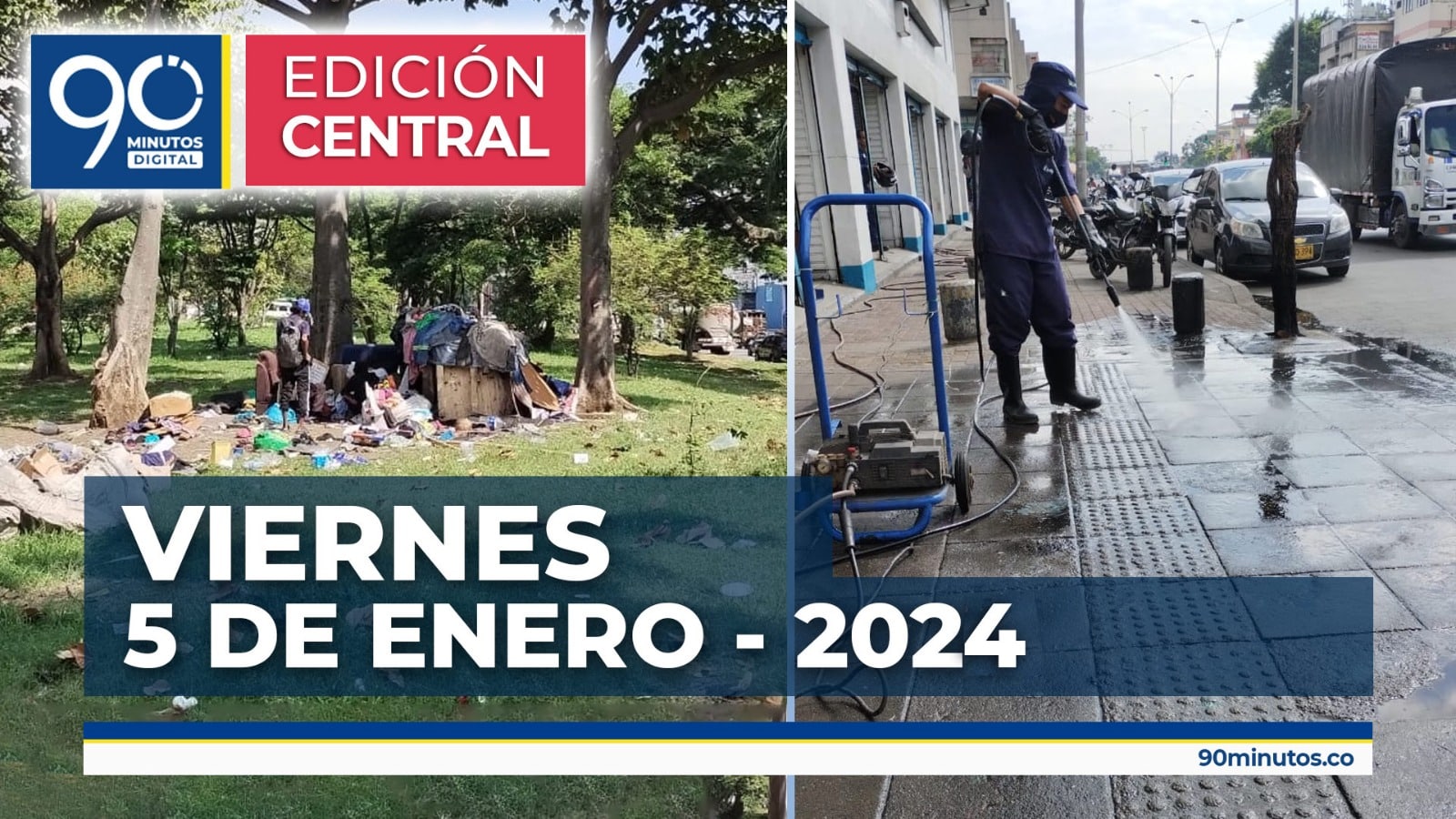 Emisión central Noticiero 90 Minutos - 05 de enero de 2024