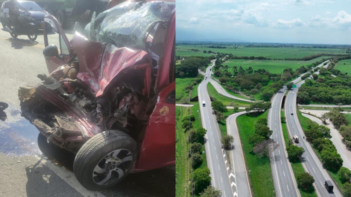 Aparatoso accidente en la vía Palmira-Candelaria dejó dos personas fallecidas