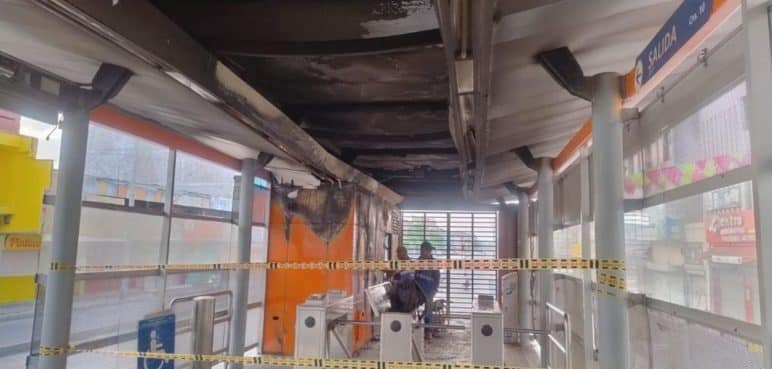 Metrocali afirmó que la estación de Petecuy continuará operando tras incendio