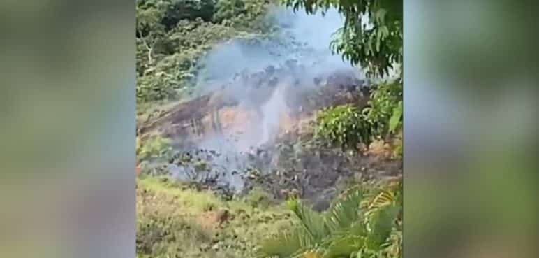 ¡Atención! Se registra un incendio forestal en el cerro de La Bandera