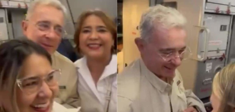 En video: Durante un vuelo comercial un piloto elogió al expresidente Uribe