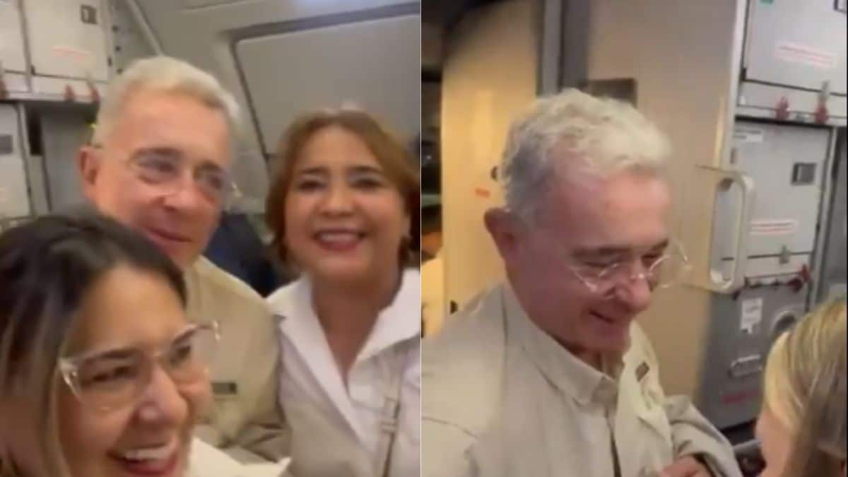 En video: Durante un vuelo comercial un piloto elogió al expresidente Uribe