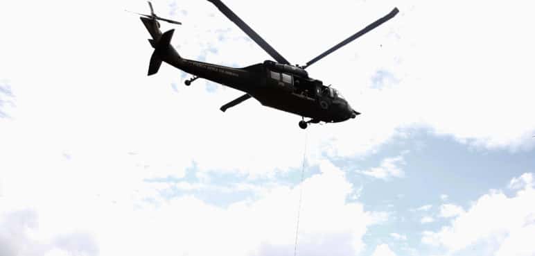Atención: Se accidentó helicóptero de la Policía Nacional con cuatro tripulantes
