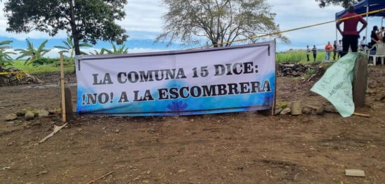 "No queremos esa escombrera en nuestra Comuna 15": Habitantes del sector