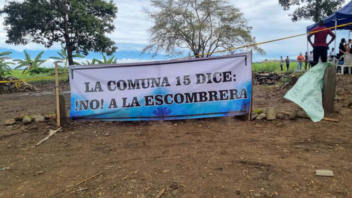 "No queremos esa escombrera en nuestra Comuna 15": Habitantes del sector