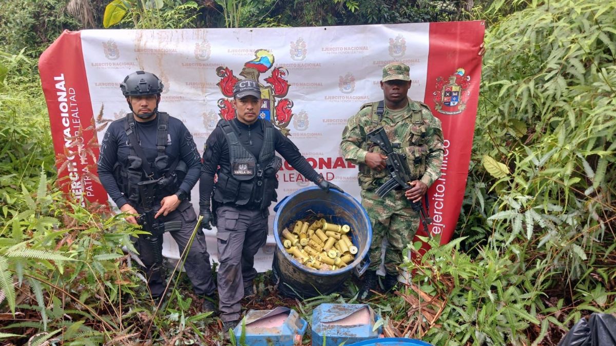 Desmantelan depósito ilegal de artefactos explosivos en zona rural de Buenaventura